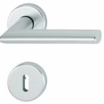 Hoppe Deurklink Stockholm met 2 Sleutelplaatjes aluminium