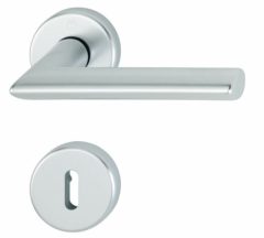 Hoppe Deurklink Stockholm met 2 Sleutelplaatjes aluminium