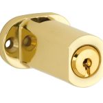 Espagnoletslot voor vierkante stang messing ongelakt