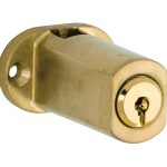 Espagnoletslot voor vierkante stang messing antiek