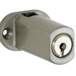 Espagnoletslot voor vierkante stang mat nikkel ongelakt