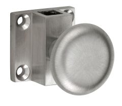 Espagnolet trekknop Elegant voor vierkante stang mat nikkel ongelakt