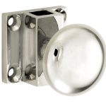 Espagnolet trekknop Elegant voor vierkante stang glans nikkel