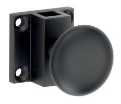 Espagnolet trekknop Elegant voor vierkante stang mat zwart