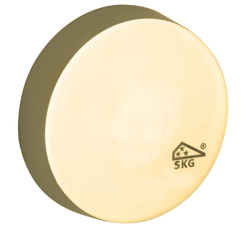 SKG3 blindrozet buiten Elegant messing ongelakt