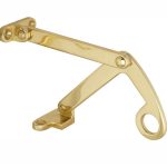 Combi uitzetter Elegant 125mm messing gelakt