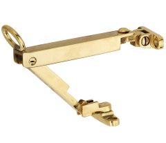 Combi uitzetter wegdraaibaar 215mm messing ongelakt