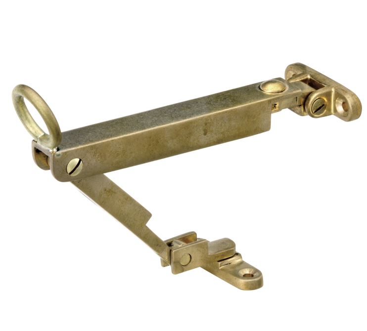 Combi uitzetter wegdraaibaar 215mm messing antiek