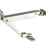 Combi uitzetter wegdraaibaar 215mm glans nikkel