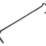 Windhaak met schroefoog 6.0 x 300 mm verzinkt zwart