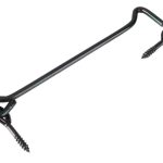 Windhaak met schroefoog 6.0 x 200 mm verzinkt zwart