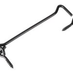 Windhaak met schroefoog 5.25 x 160 mm verzinkt zwart