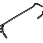 Windhaak met schroefoog 4.4 x 120 mm verzinkt zwart