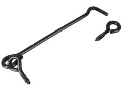 Windhaak met schroefoog 4.4 x 120 mm verzinkt zwart