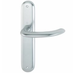 Hoppe Deurklink Marseille op Schild Blind Aluminium F1