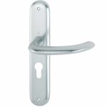 Hoppe Deurklink Marseille op Schild PC55 Aluminium F1