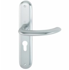 Hoppe Deurklink Marseille op Schild PC55 Aluminium F1