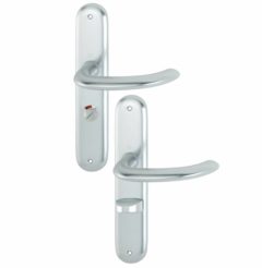 Hoppe Deurklink Marseille op Schild WC63/8 Aluminium F1