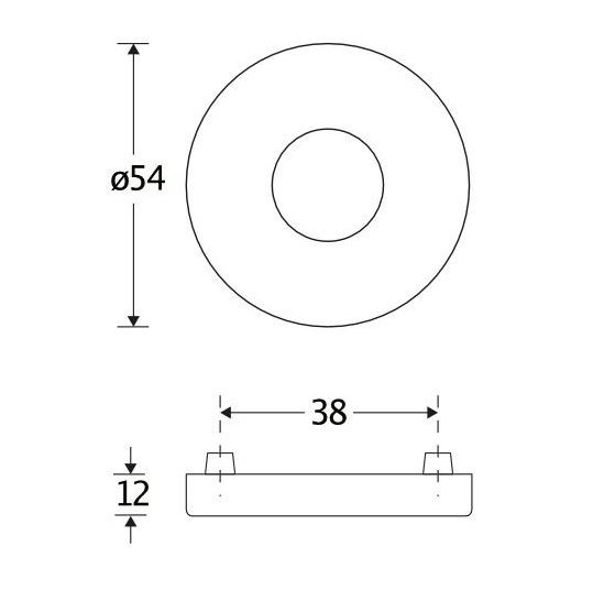 SKG krukrozet buitenzijde Elegant messing ongelakt - Afbeelding 2