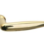 Deurklink Dudok messing ongelakt