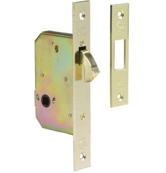 AMIG Insteekslot met haakschoot messing gelakt