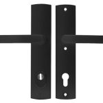 Axa Curve Veiligheidsbeslag PC92 met kerntrekbeveiliging kruk/kruk SKG3 zwart