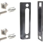 LOCINOX Slotvanger voor poorten zwart