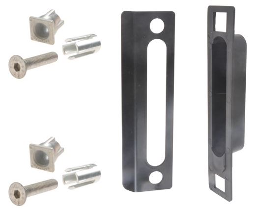 LOCINOX Slotvanger voor poorten zwart