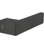 Intersteel deurklink Amsterdam rvs/mat zwart (messing inzet)