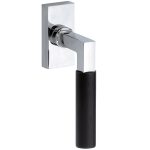 Draaikiepgarnituur Bauhaus ebben glans chroom