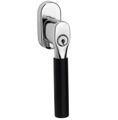 SKG2 Draaikiepgarnituur afsluitbaar Bauhaus ebben/ovaal glans nikkel