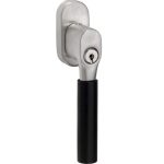 SKG2 Draaikiepgarnituur afsluitbaar Bauhaus ebben/ovaal mat nikkel ongelakt