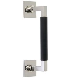 Deurgreep Bauhaus ebben vierkant rozet 300 mm glans nikkel