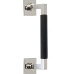 Deurgreep Bauhaus ebben vierkant rozet 182 mm glans nikkel