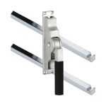 Pomp-espagnolet Bauhaus ebben mat nikkel Ongelakt Inclusief 2 Stangen