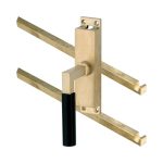 Kruk-espagnolet Bauhaus ebben Links messing Antiek Inclusief 2 Stangen