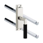 Kruk-espagnolet Bauhaus ebben Rechts glans nikkel Inclusief 2 Stangen