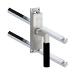 Kruk-espagnolet Bauhaus ebben Rechts mat nikkel Ongelakt Inclusief 2 Stangen