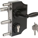 LOCINOX Sierpoortslot opbouw voor 40 tot 60 mm profielen zwart