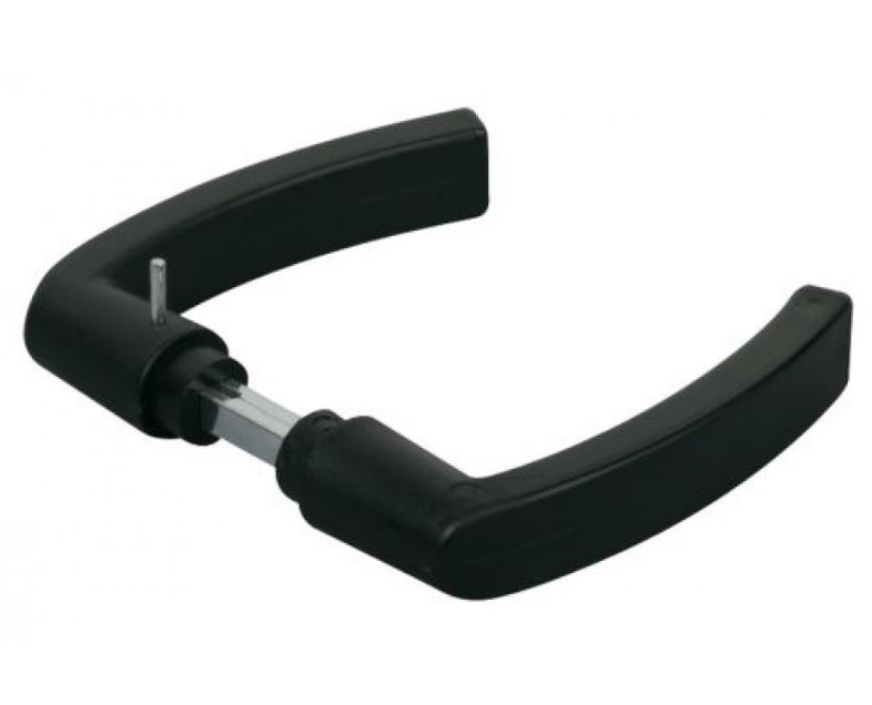 LOCINOX Deurklink voor poortsloten zwart polyamide