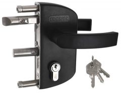 LOCINOX Poortslot opbouw voor 40 mm profielen zwart