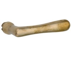 Deurklink Linea messing antiek