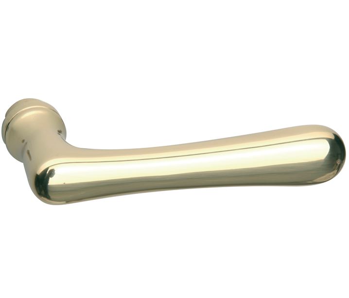 Deurklink Linea messing ongelakt