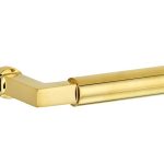 Deurklink Bauhaus messing ongelakt