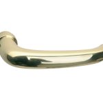 Deurklink Halfsabel messing ongelakt