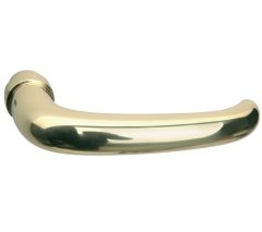 Deurklink Halfsabel messing ongelakt