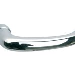 Deurklink Halfsabel glans chroom