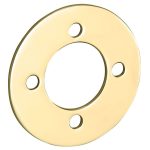 Smetplaat tbv SKG3 cilinderrozet voor oplegslot messing PVD