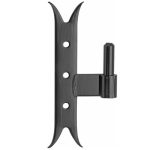 Plaatduim DIN Links zwaluwstaart 190mm ijzer zwart