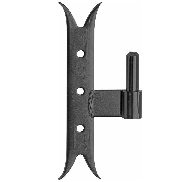 Plaatduim DIN Links zwaluwstaart 190mm ijzer zwart